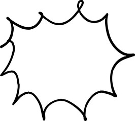 Illustration variation of callouts. Simple illustration. Pop. hand written speech bubble. Vector.	