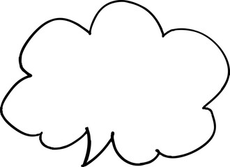 Illustration variation of callouts. Simple illustration. Pop. hand written speech bubble. Vector.	
