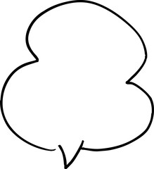 Illustration variation of callouts. Simple illustration. Pop. hand written speech bubble. Vector.	
