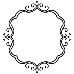 "Ornate Wedding Frame - Generative AI Vector Art, Line Art, and Linocut Design for Print"