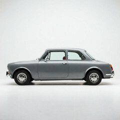 Obraz premium Gray Vintage Car Studio Shot Automotive Classic Style