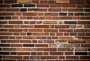 Fototapeta premium A brick wall with a brick floor in front of it