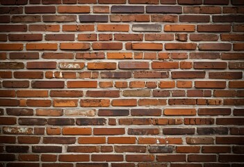 Fototapeta premium A brick wall with a black background.