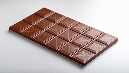 chocolate bar on white background