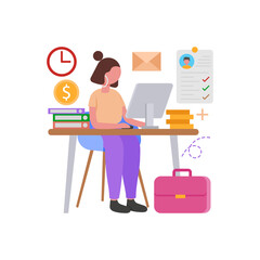 Streamlined Payroll Management System Solutions Vector Illustration