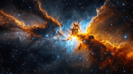 Naklejka premium Cosmic dust formation