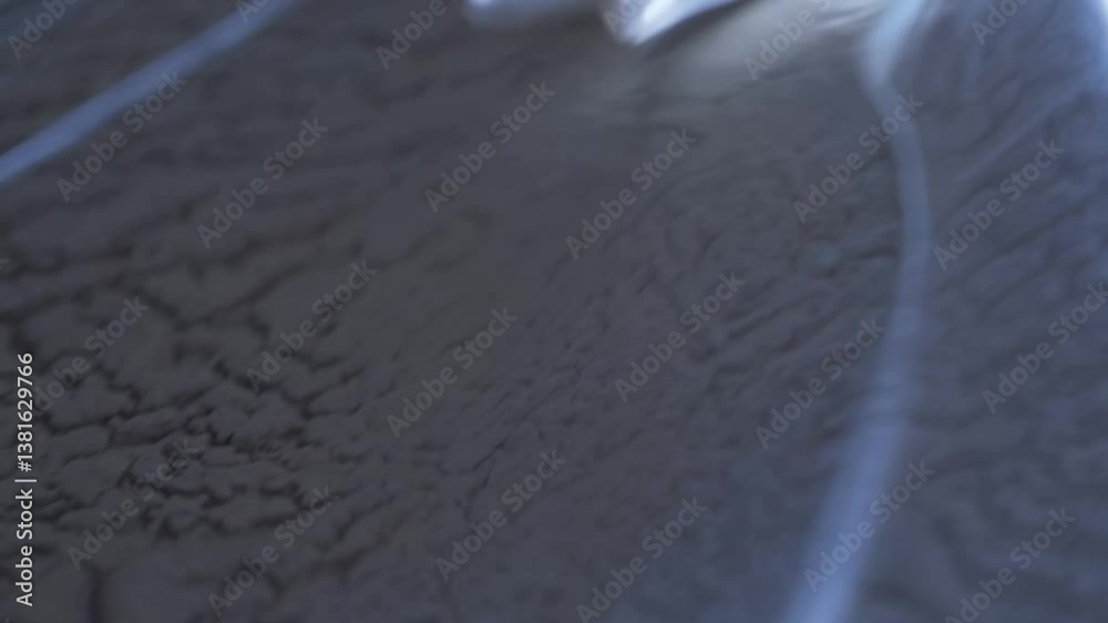 Poster white smoke gracefully flowing and creating elegant abstract shapes, dancing smoothly across dark te