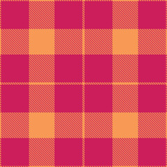 Elegant Seamless Tartan featuring Warm Cocktail Hour and Vintage Bright Rose Fabric Design