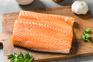 Raw Atlantic Salmon Fillet
