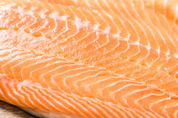 Raw Atlantic Salmon Fillet