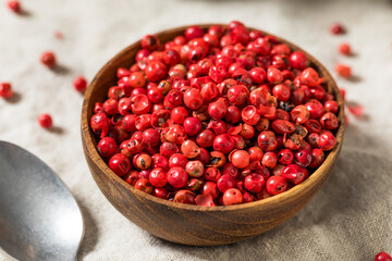 Organic Spicy Red Pink Peppercorns