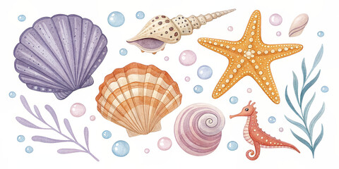 sea shells background