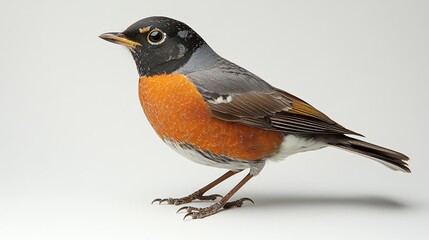 Robin in a white studio setting,