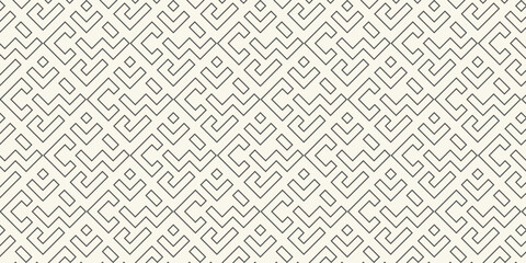 Seamless geometric pattern, traditional chinese background, monochrome asian texture