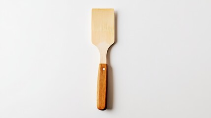 One notched spatula for glue isolated on white background. Construction tools. Top view. 3d render