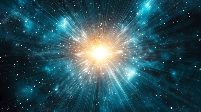 Massive dark singularity consuming light in the vast universe. Dark Singularity. Illustration