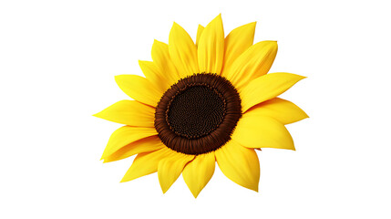 Fototapeta premium Vibrant Sunflower with Detailed Petals and Center on Black Background