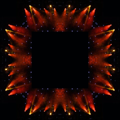 Abstract texture background for design. Stage light and smoke on stage, lighting and spotlights