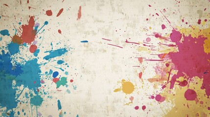 Obraz premium Artistic vector art with dirty paint splatters texture
