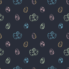 Cute pattern with Easter eggs