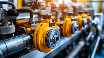 Industrial Heat Exchanger System Valves, Pipes, and Controls for Efficient Energy Transfer