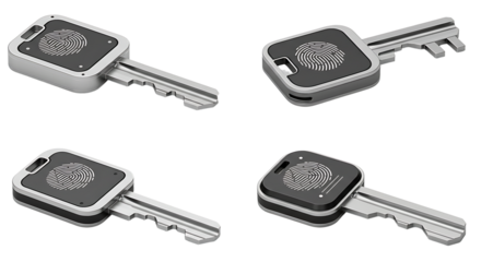 Smart Home Security Keys with Fingerprint Scan Authentication Technology