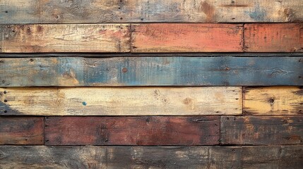 Naklejka premium Vintage Wooden Wall with Old Paper Poster, Ideal 