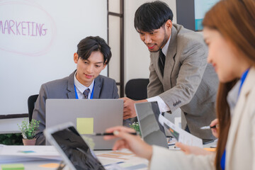 Business Team Collaboration in Office