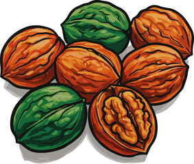 oil painting some Walnut 