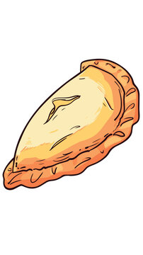 yellow pastry food isolated white background clip art preview