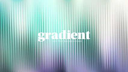 Ripple glass distortion background. Abstract fractal effect ribbed glass texture with vibrant gradients smooth fluted vertical lines. Reeded Bold dynamic design blending futuristic tones vector bg