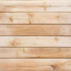 Fototapeta premium Wooden planks with a smooth, light-colored finish, arranged horizontally to create a textured surface and a sense of natural warmth.
