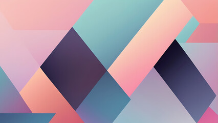 Abstract Pastel Geometric Design Background with Triangles and Gradient Colors