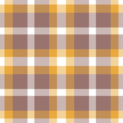 Elegant Seamless Tartan featuring Soft White and Pale Yakitori Fabric Design