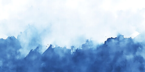 Blue watercolor abstract background with soft gradient and artistic texture