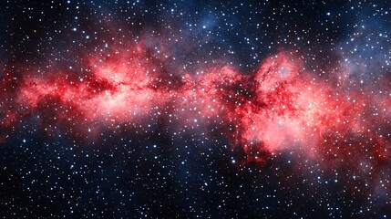 A captivating depiction of nebulae and starlight in deep space