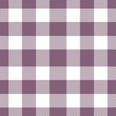 Mellow Blackberry Jam Seamless Tartan with Mellow White accents Fabric Design