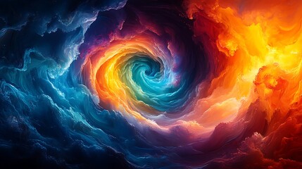 Energetic swirling firestorm high resolution picture