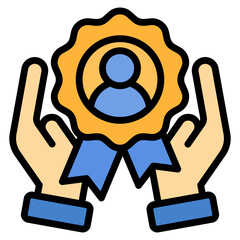 Customer Loyalty Icon Element For Design