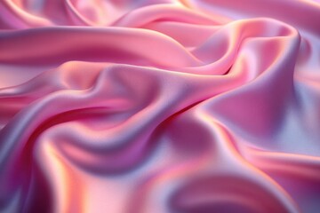 Pink Silk Satin Fabric Background with Soft Folds for Wedding Anniversary Valentine's Love Celebration Card