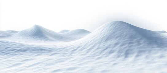 Snowy Minimalistic Landscape with Serene Atmosphere