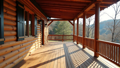 Fototapeta premium wooden terrace