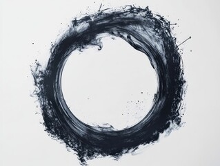 Ink Circle Abstract Background Design.