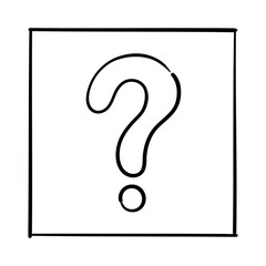 question mark in square