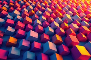 Fototapeta premium Abstract geometric shapes, vibrant colors, endless repeat, seamless repeat, vector pattern, contemporary