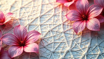 Geometric patterned lace overlay, subtle shadows, black, geometric, art