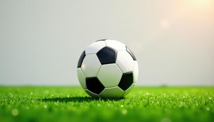 Perfectly centered football, pure white backdrop, equipment, photography