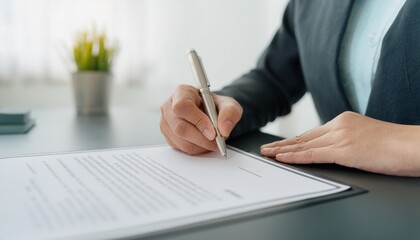 CEO signing the contract