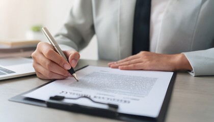 Fototapeta premium CEO signing the contract