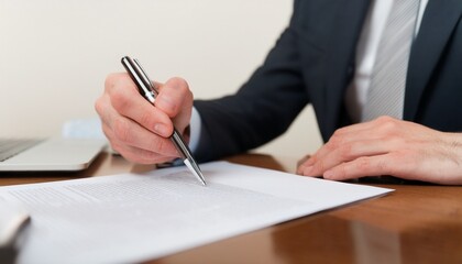 CEO signing the contract